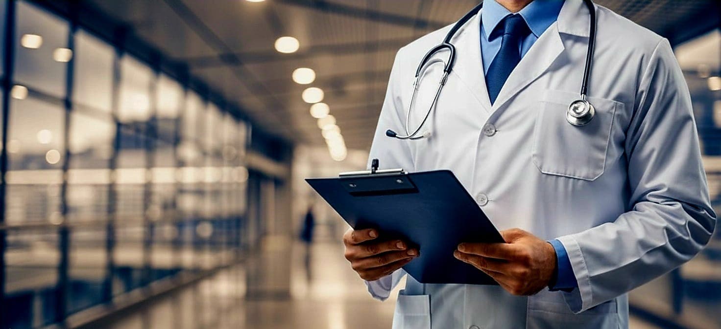 Patient and clinician reviewing prescriptions together